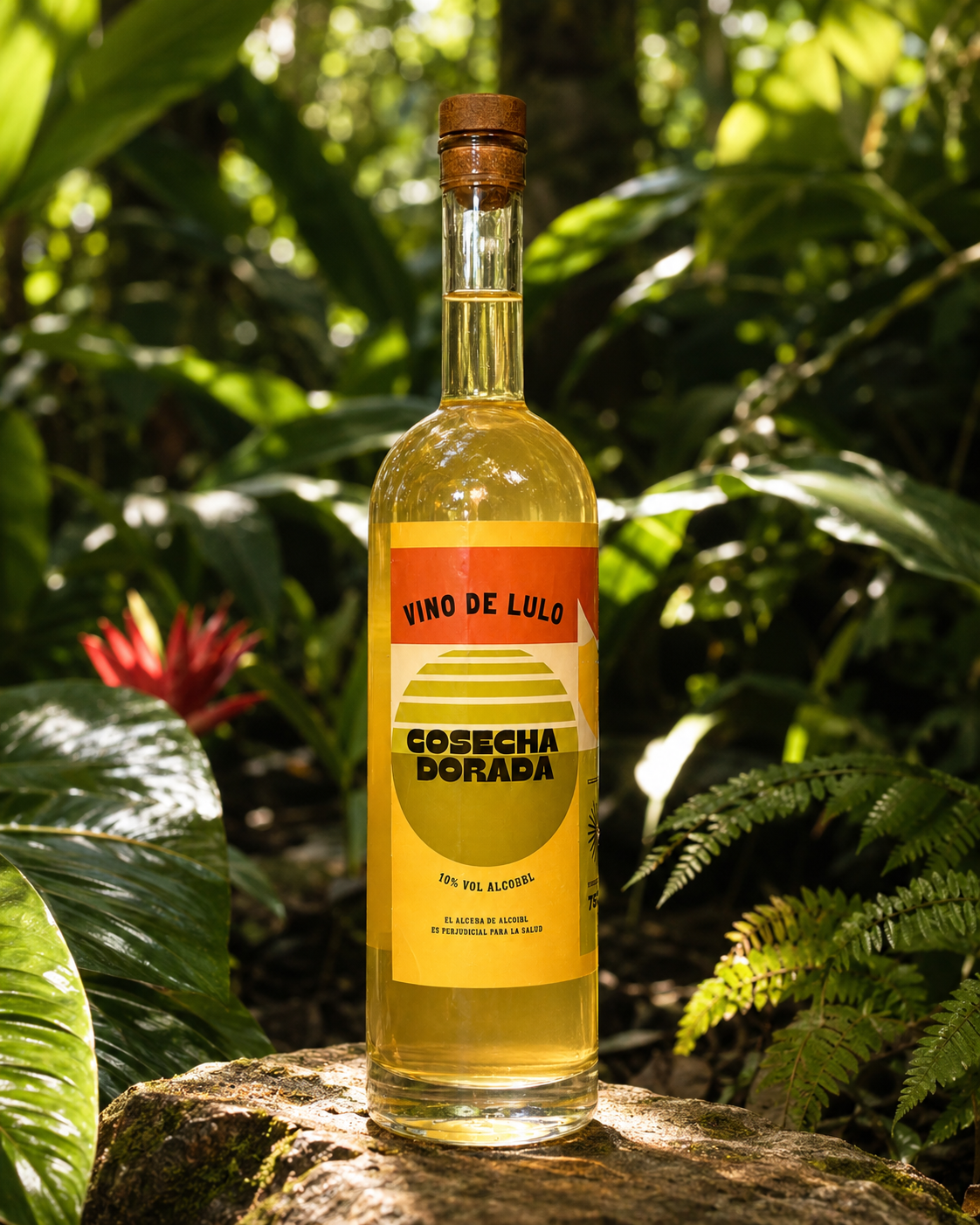 Botella en la naturaleza colombiana